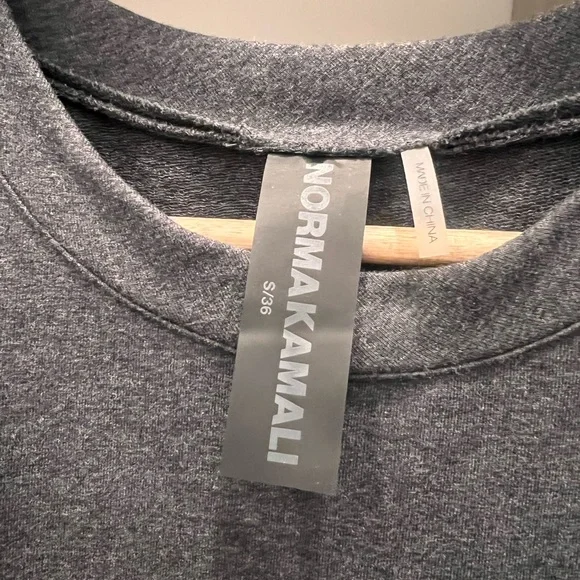 Norma Kamali Charcoal Sleeveless Mini Dress - Picture 2 of 3